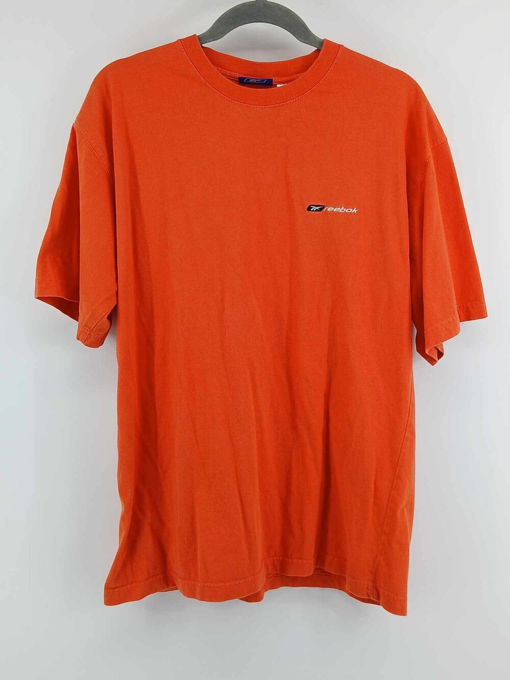 Vintage Y2K neon orange Reebok t shirt